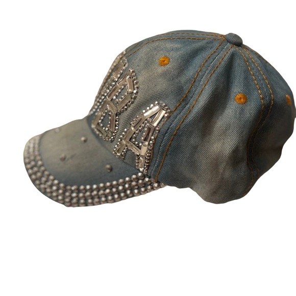 Aruba Crystal Distressed Womens Hat - Picture 4 of 5